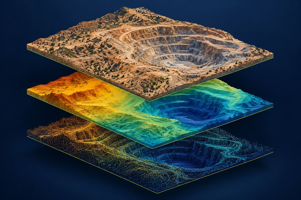 Visualisation des couches d’un modèle de terrain, illustration